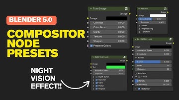 Blender 5.0: Faster Compositing with Essential Node Preset Assets | Currently featuring 14 presets.