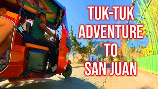 Tuk Tuk  ride in San Juan  near Lake Atitlan with the 360 Insta X3