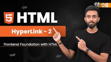HTML HyperLink | Day 8 | Fronted Foundation with HTML