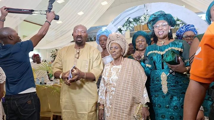 FEMI SOLAR AT 80th BIRTHDAY PARTY OF MAMA FJ IBIKUNLE. PART 2