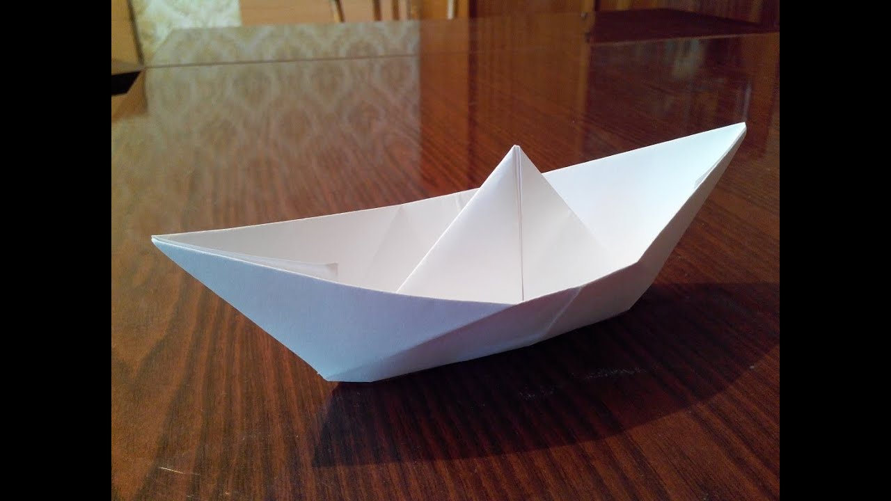 Как сделать кораблик оригами, origami boat