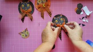 Vintage Cup Cake Rosettes Tutorial/ Halloween Craft Series 2016 #1
