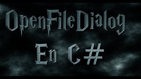 12 - OpenFileDialog et PictureBox En C# - شرح
