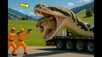 Rescue Heroes Battle Giant Python to Save Leopard 🐆