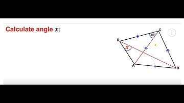 Geometry: Calculate the angle X and justify | Learn how to Solve the Geometry problem Quickly
