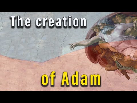        لوحة خلق ادم ل مايكل انجلو