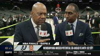 "This Finals is finished!" - Stephen A. & Wilbon pick Knicks to sweep Spurs after Game 2