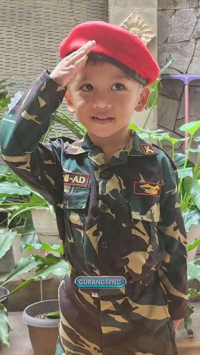 seragam tentara anak tk paud khusus baret merah paling kece harga santai