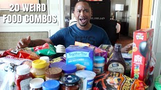 Trying 20 WEIRD Food Combos People Reccomended | Alonzo Lerone