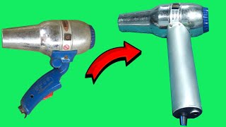 Transform a hair dryer into a versatile dust blower