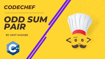 Codechef problem Odd Sum Pair | Solve codechef problem using C++