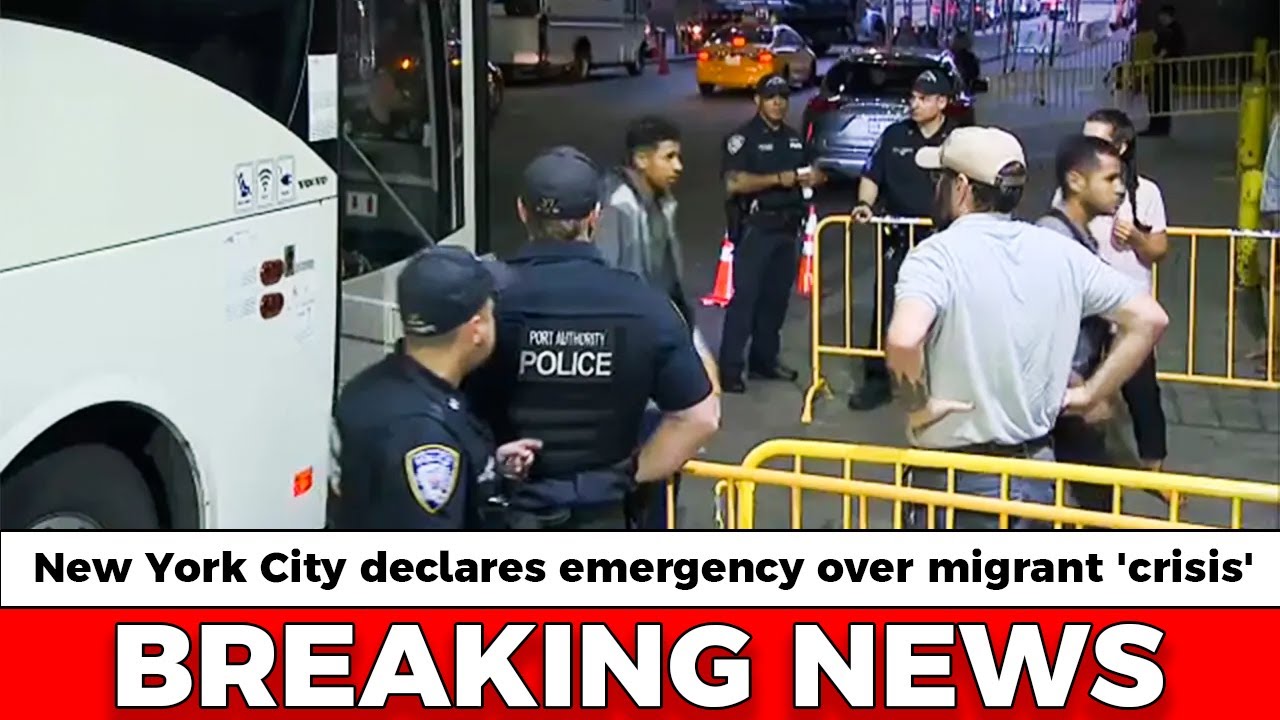 New York City declares emergency over migrant 'crisis - YouTube