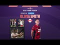 Concacaf w gold cup  best young player award presented by aramco  olivia smith