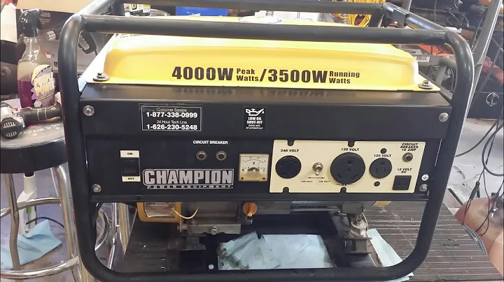 Surprising Issue with 4000 Watt Champion Generator - Won't Run!