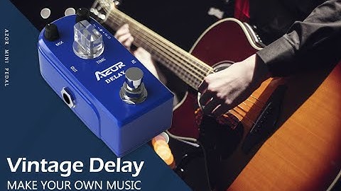 AZOR AP-306 Delay Guitar Effect Pedal True Bypass Super Mini