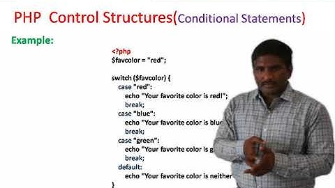 PHP Control Structures