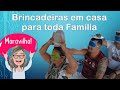 Brincadeiras em casa com toda família