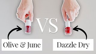 Olive & June vs Dazzle Dry [Day By Day Comparison]