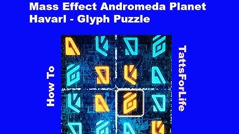 Mass Effect Andromeda Planet Havarl Glyph Puzzle How To Guide Remnant Puzzle