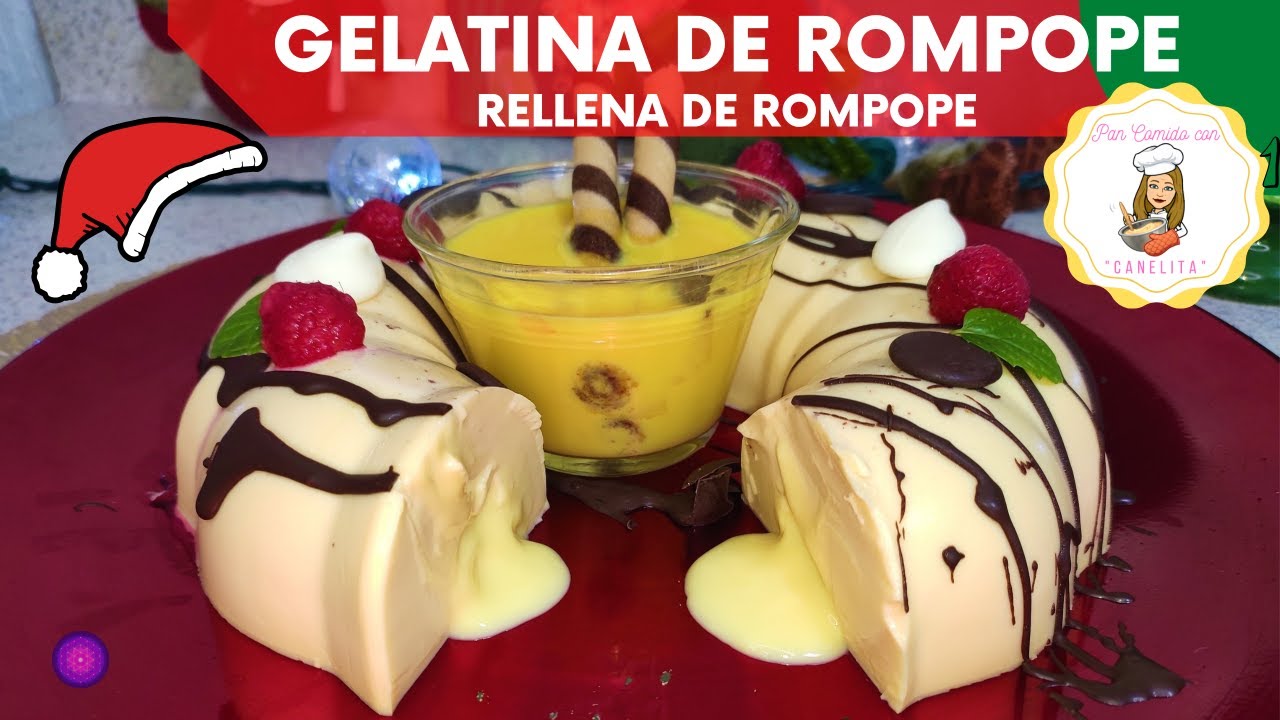 ?? Relleno de Gelatina de Rompope? - YouTube