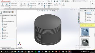 How to design Dome Headed piston  in solidworks by Mr. CAD Designer 141 views 7 months ago 11 minutes, 8 seconds