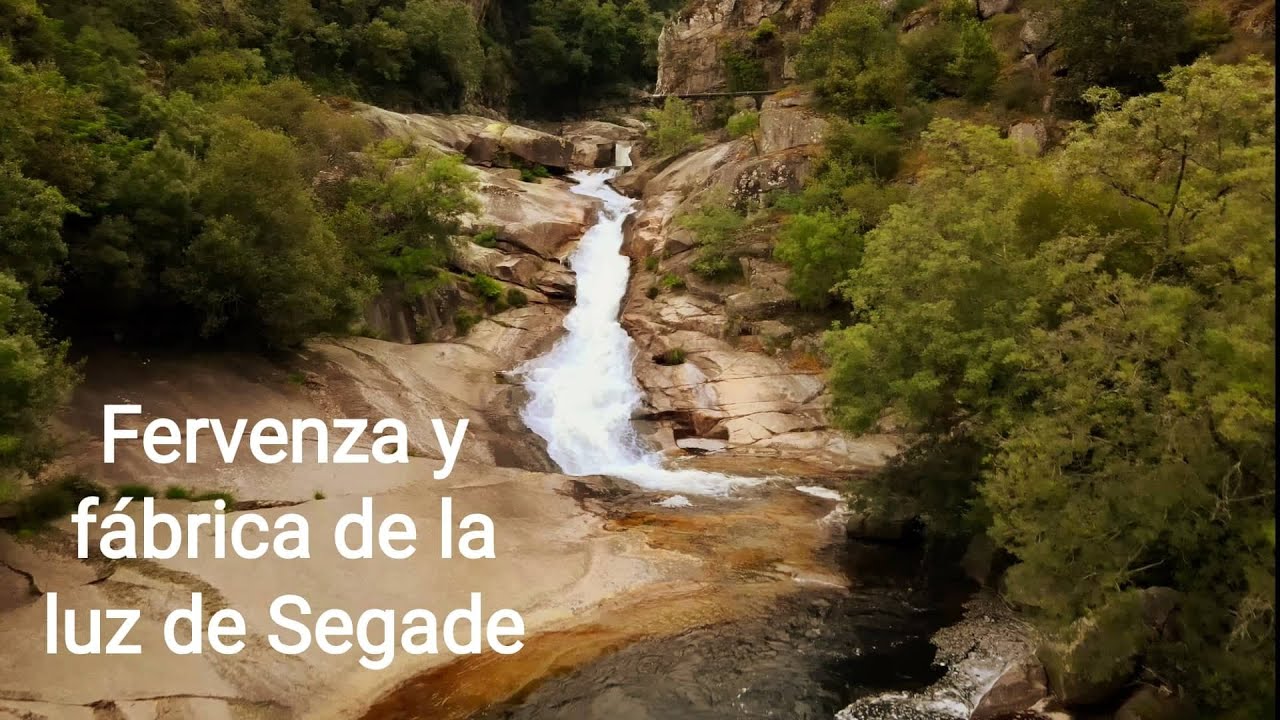 Fervenza y fábrica de la luz de Segade (Caldas de Reis, Galicia) 4K with drone DJI Mavic Air 2
