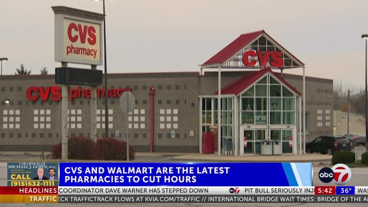 CVS and Walmart cut pharmacy hours YouTube