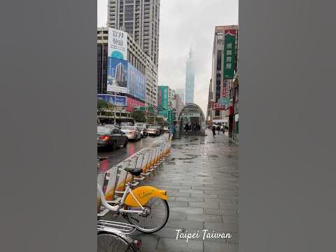 這日濕冷15度居然比昨兒10度乾冷還要冷。一樣的洋蔥穿法,卻涼颼颼的⋯看見朦朧的101之美⋯ taipei101 YouTube