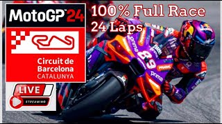 MotoGP24 | Ducati (J.Martin) Cockpit View, 100% Full Race - 24 Laps: Barcelona - CatalanGP !