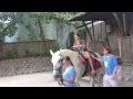 Kaylin &amp; Mommy Riding a Horse at the Zoo!