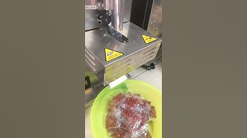 Peanut automatic vertical bag form fill seal packing machine testing video