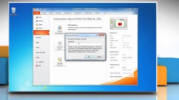How to Set a Password for Microsoft® PowerPoint 2010 Presentation