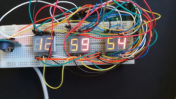 Relógio com displays de 7 segmentos e RTC