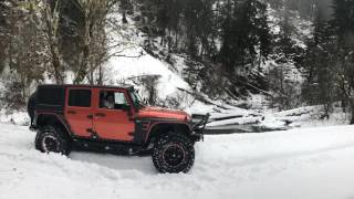 Jeeps snow trip Oregon