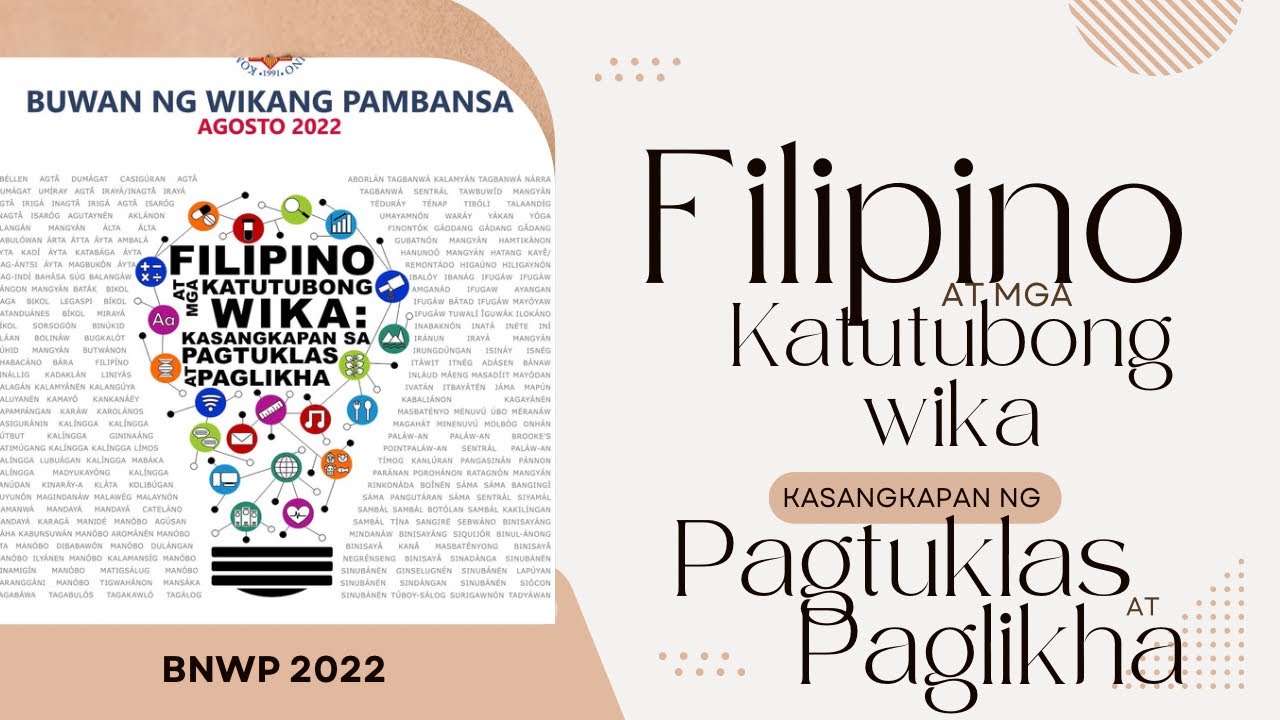 Mensahe at Paliwanag sa Tema ng Buwan ng Wikang Pambansa YouTube