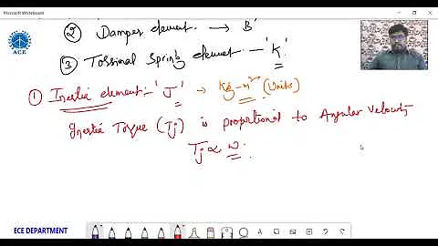CONTROL SYSTEMS L14 Mathematical Modelling of Rotatonal mechanical systems