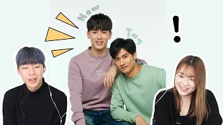 Korean reaction to a handsome Thai bl couple | Korean React to Taynew Tiktok