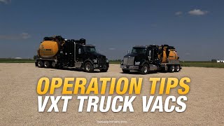 How to operate a VXT truck vacuum excavator