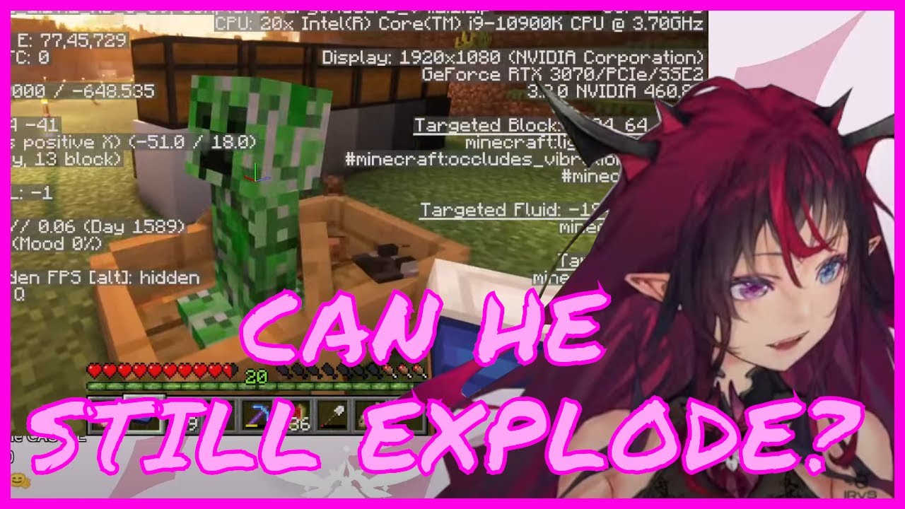 69  Creepers in a boat and 1 YabaIrys with juicy Melons [Hololive, Irys, Minecraft]