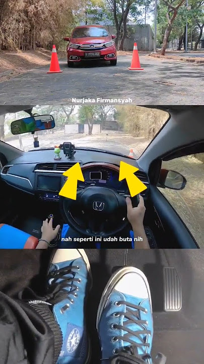 Effective way to train the feeling of the left and right body of the car - Manual car driving tut...
