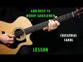 How to play god rest ye merry gentlemen on guitar  acoustic guitar lesson tutorial