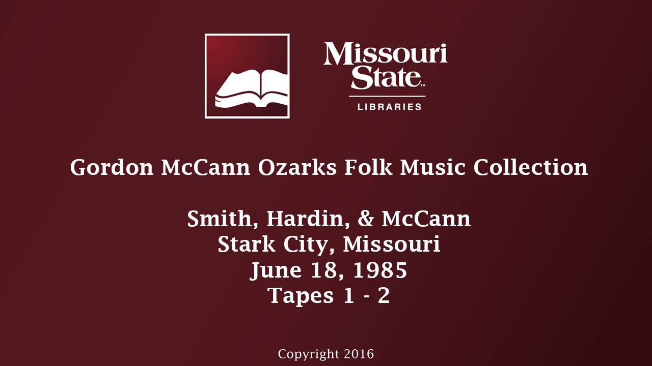 folk music cambridge McCann: Smith, Hardin, McCann, June 18, 1985