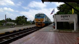 SRT CSR SDA4 70101 freight train at Ayutthaya Station Thailand タイ国鉄 貨物 アユタヤ駅