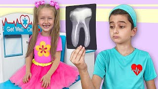 Dana và Danny giả làm nha sĩ | Câu chuyện trẻ em về tầm quan trọng của việc chăm sóc răng miệng