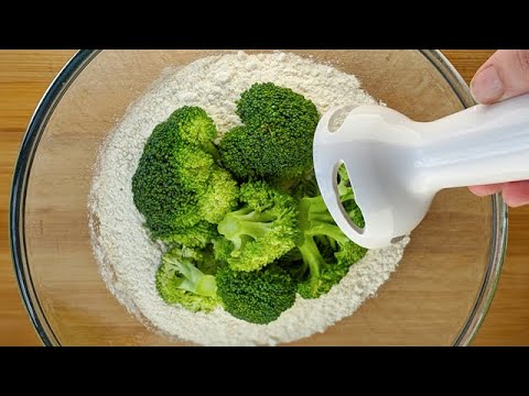 2 ingrdients  Mixer le brocoli avec la farine  Incroyable !!