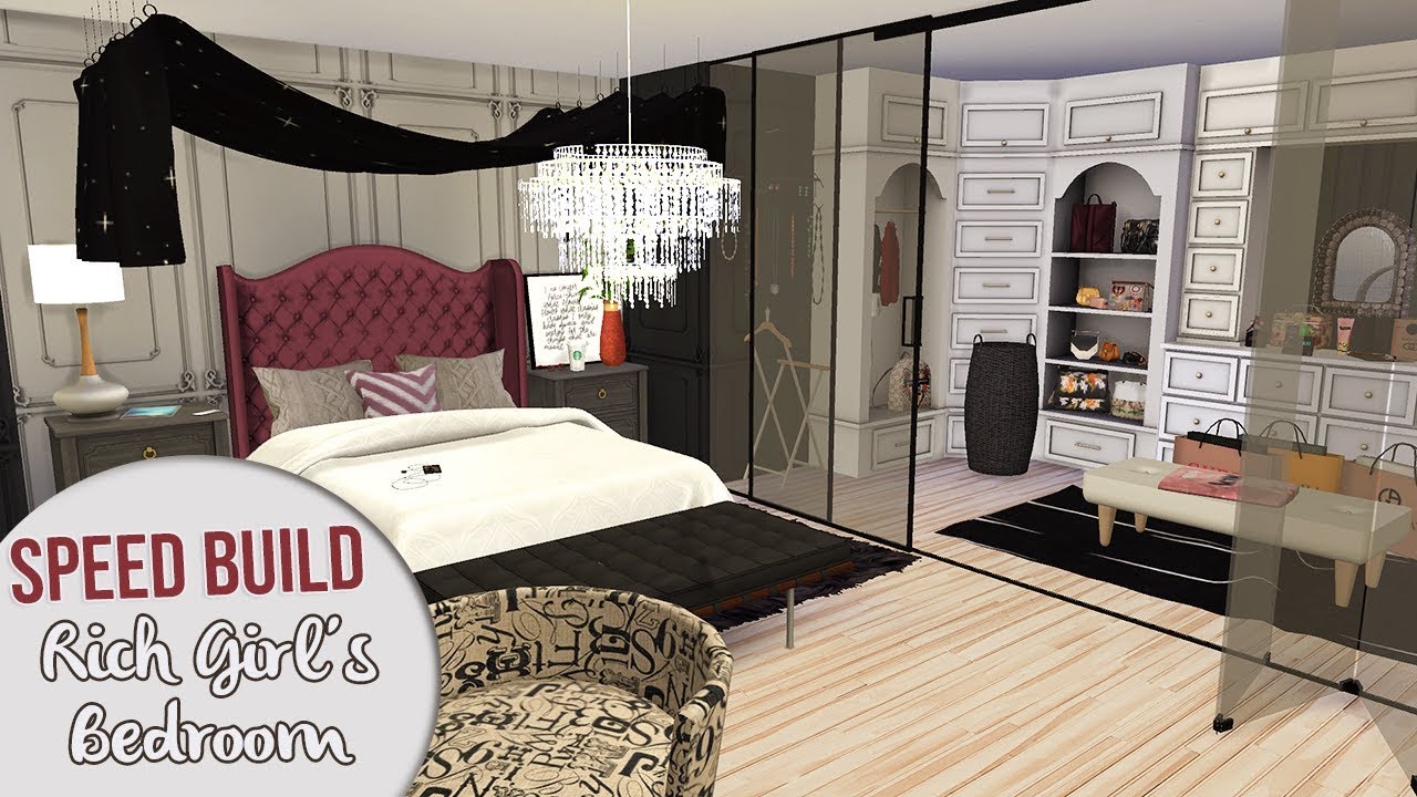 The Sims 4 Speed Build Rich Girl S Bedroom Cc Links