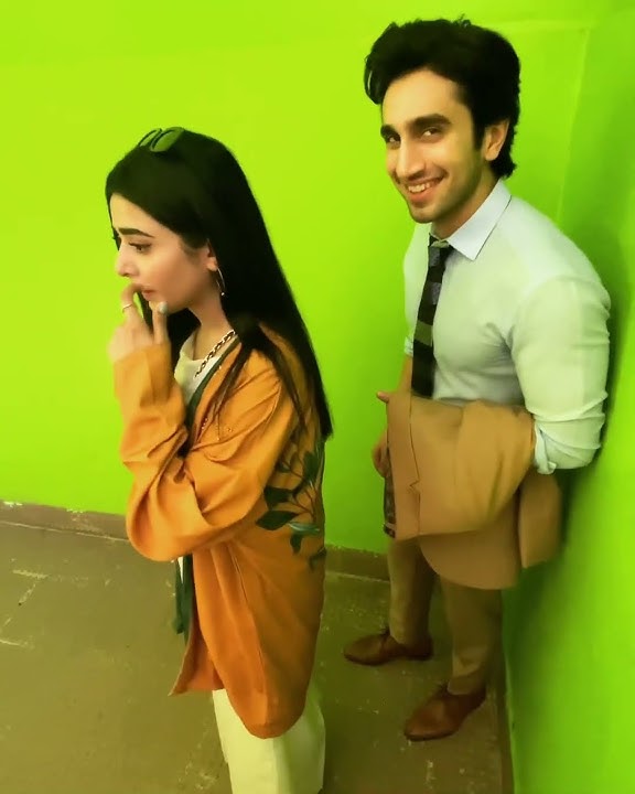 Gorgeous Sehar Khan and Hamza Sohail Behind the scene of Ramadan spacial drama Fairy Tale