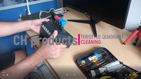 CH Throttle Quadrant Cleaning