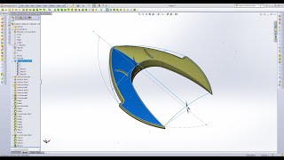 3D моделирование с переходом от поверхностей к твердому телу и обратно в SolidWorks