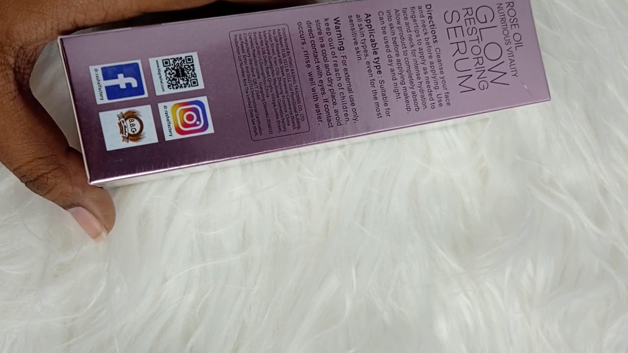 Dr Rashel Rose Oil Nutritious Vitality Glow Restoring Serum Makeupworldbd Youtube